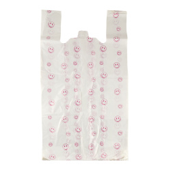 Пакет "майка" КОМПЛЕКТ, 50 шт, белый, 38*68 Смайлик, Avikomp, 1165, 50 шт.