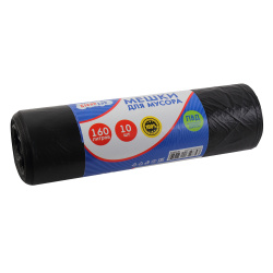 Мешки для мусора, 160 л, 28 мкм, 85*110 см, 10 шт, CleanLab, 9050206