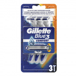 GILLETTE BLUEО Gillette Blue 3 Comfort 3шт днораз станки