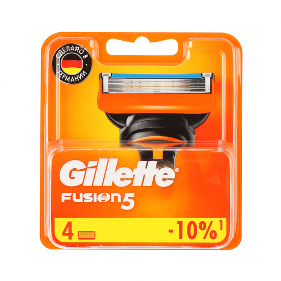 Сменные кассеты для бритья 4 шт FUSION GILLETTE 80700979