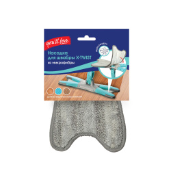 Насадка для швабры 36*14 см  X-TWIST  карманы микрофибра 74813