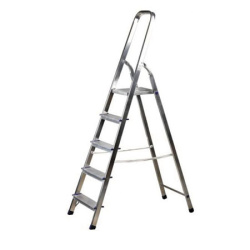 Стремянка алюминиевая, 5 ступеней, складная, 180 см, высота до раб. площадки 1,1 м, НВС, 1489