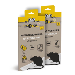 Клеевая ловушка для грызунов, отдушка, 2 шт, картонная коробка, европодвес, NADZOR
