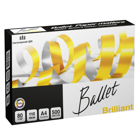 Бумага Ballet Brilliant А4 80г/м 500л. Бумага Ballet Brilliant А4 80г/м 500л.