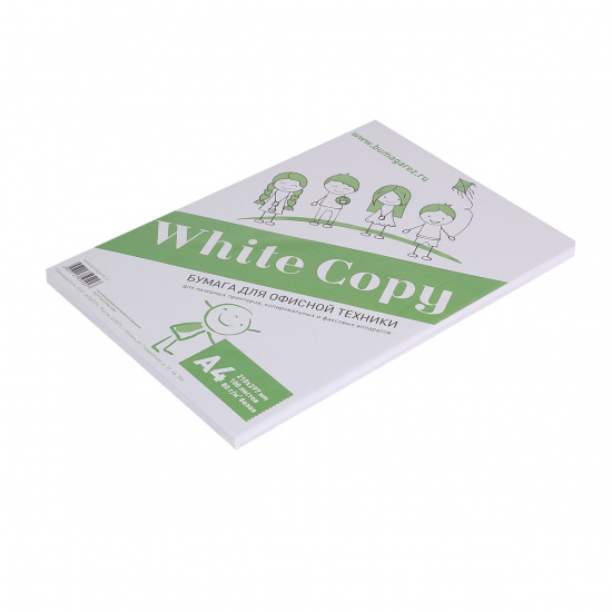 Бумага WHITE COPY А4 80г/м 210*297мм 100л 00-00011336