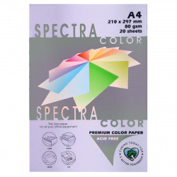 Бумага цветная Spectra Color А4 80г/м 20л №185 сирен
