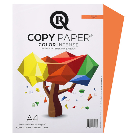 Бумага цветная А4, 80г/кв.м., 50л, интенсив, апельсиновый Rcopy Бумага цветная А4, 80г/кв.м., 50л, интенсив, апельсиновый Rcopy