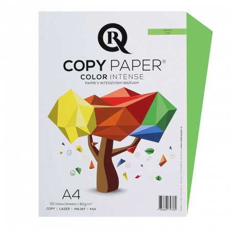 Бумага цветная А4, 80г/кв.м., 50л, интенсив, травяной Rcopy Бумага цветная А4, 80г/кв.м., 50л, интенсив, травяной Rcopy