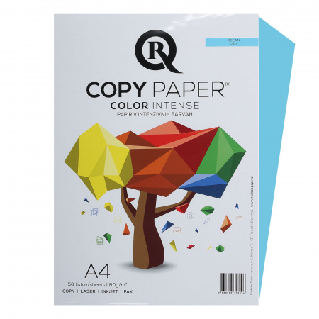 Бумага цветная А4, 80г/кв.м., 50л, интенсив, океан Rcopy Бумага цветная А4, 80г/кв.м., 50л, интенсив, океан Rcopy