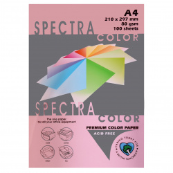 Бумага цветная Spectra Color А4 80г/м 100л №170 св роз