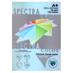 Бумага цветная Spectra Color А4 80г/м 100л №120 св син