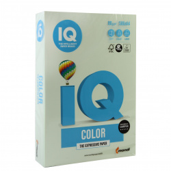 Бумага цветная А4, 80г/кв.м., 500л, пастель, светло-зеленый IQ Color Mondi 00-00000657