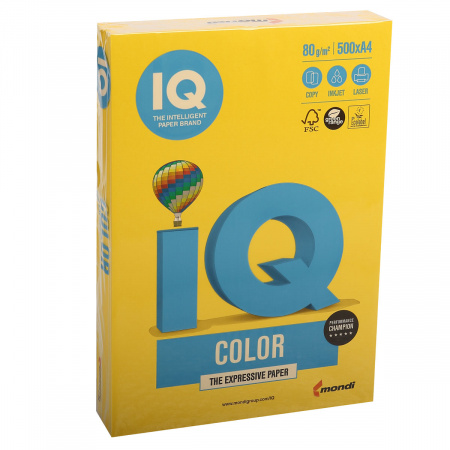 Бумага цветная А4, 80г/кв.м., 500л, интенсив, горчичный IQ Color Mondi 00-00005673/65147 Бумага цветная А4, 80г/кв.м., 500л, интенсив, горчичный IQ Color Mondi 00-00005673/65147
