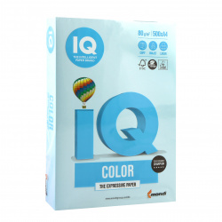 Бумага цветная А4, 80 г/кв.м, 500 листов, пастель, голубой IQ Color Mondi 00-00000660
