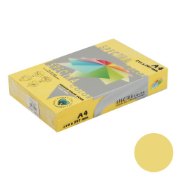 Бумага цветная Spectra Color А4 160г/м 250л. №210 яркий лимон