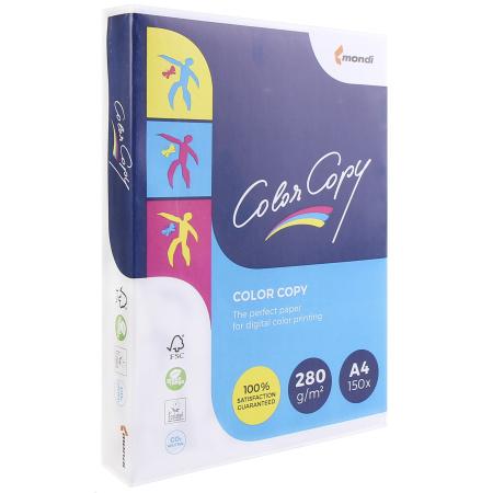 Бумага Mondi Color Copy А4, 280г/кв.м., 150, белизна CIE 160%, цвет белый 00-00012641 Бумага Mondi Color Copy А4, 280г/кв.м., 150, белизна CIE 160%, цвет белый 00-00012641