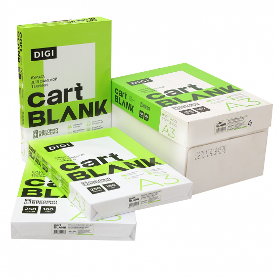 Бумага Cartblank Digi А3, 160 г/кв.м, 250 листов 00-00020168