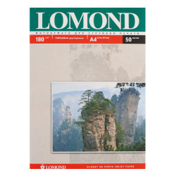Фотобумага Lomond Ink Jet 180/A4/50 глянц/глянц. двух. 0102065