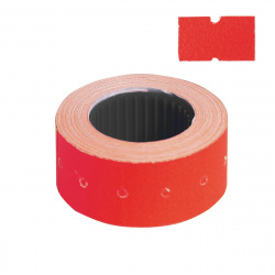 Этикет-лента 21*12 мм, форма прямоугольная, 700 шт, цвет красный Ligamarket НФ-00005491