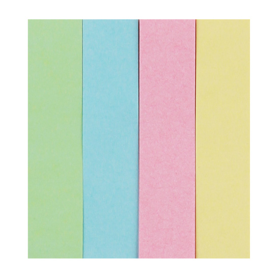 Закладки клейкие бумага, 12*50 мм, 4 цвета, 80 листов KLERK 206918