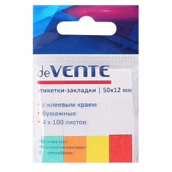 Закладки бум 12*50 4цв*100л deVENTE 2011300