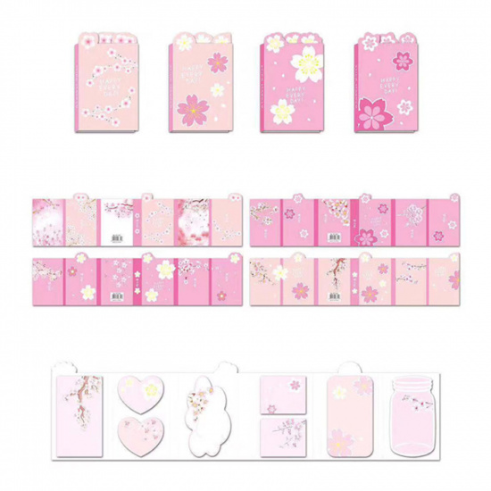 Закладки клейкие Sakura бумага, ассорти, 8 цветов, 15л, рисунок КОКОС 211471