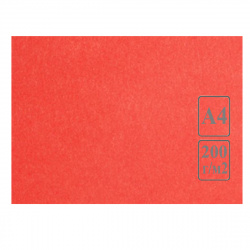 Ватман тонированный, А4 (210*297 мм), 200 г/кв.м, 50 листов, красно-розовый Лилия Холдинг КЦА4роз.
