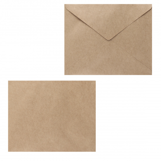 Конверты почтовые 210*260 мм, чистый, крафт, без клеевой основы 2160КТ