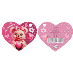 Открытка, 57*66 мм, Мини-открытка, С нежностью, Мир открыток, 2-79-14409А