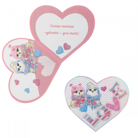 Открытка 145*165мм, голография, текст LOVE Мир открыток 2-01-14213А Открытка 145*165мм, голография, текст LOVE Мир открыток 2-01-14213А