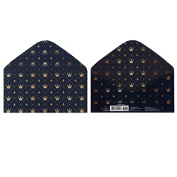 Открытка-конверт для денег, 84*168 мм, ламинация глянцевая, тиснение фольгой, Без названия, Мир поздравлений, 075.639