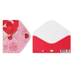 Открытка-конверт для денег, 85*165 мм, Пусть счастье всегда будет рядом, Мир открыток, 4-15-14050А