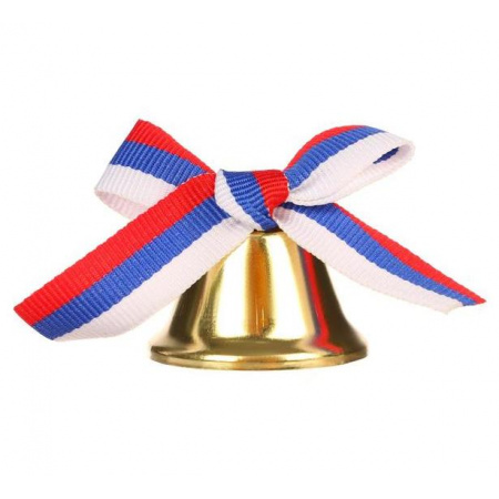Колокольчик Выпускной с лентой, металл, триколор Миленд КВ-6867 - с ...