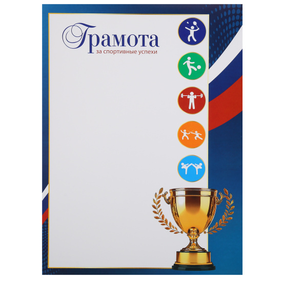 Грамота, символика спортивная, А4, 210*290 мм, KLERK, 253760