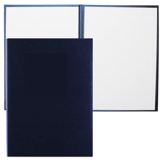 Папка адресная без тиснения, А4, балакрон, фактура шелк, цвет синий Имидж 4000-104