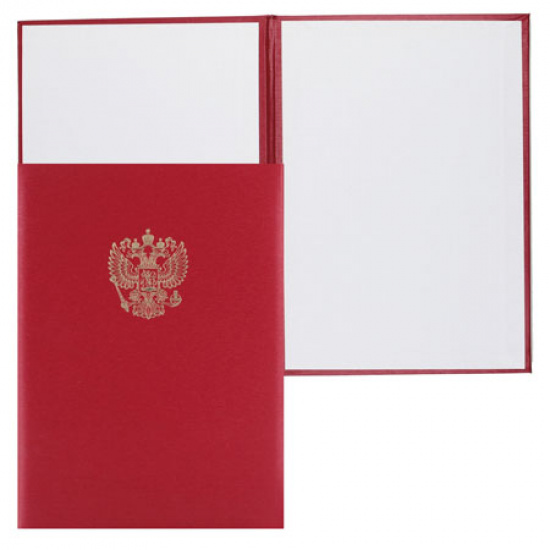 Папка адресная с российским орлом А4 балакрон шелк Имидж 4002-103