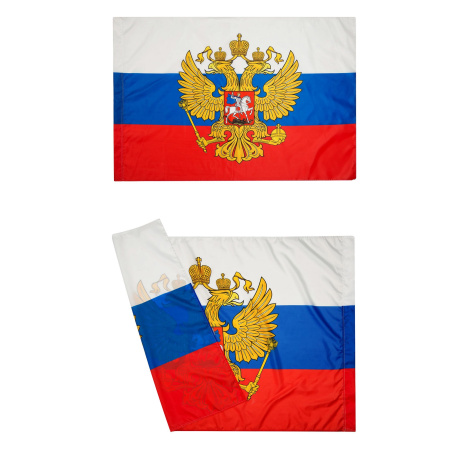 Флаг России России, 900*1350мм, полиэфир, для помещений и улицы, без подставки и флагштока Флаг России России, 900*1350мм, полиэфир, для помещений и улицы, без подставки и флагштока