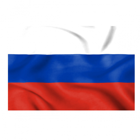Флаг России России, 900*1350мм, мокрый шелк, для помещений, без подставки и флагштока