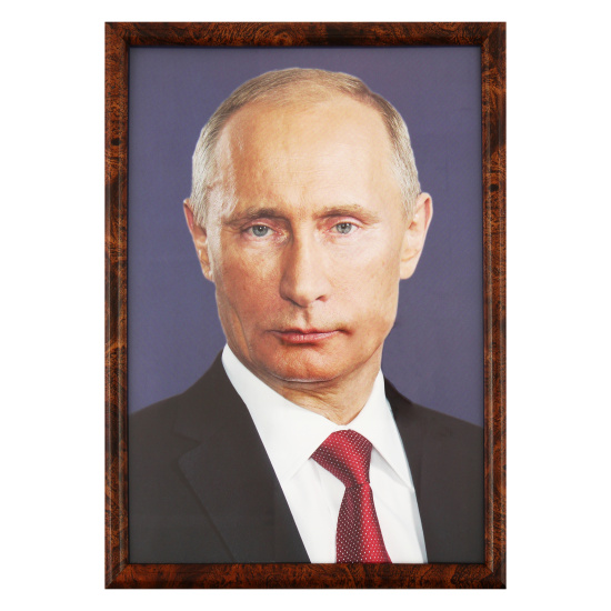 Портрет Путин В.В. Путина В.В., А4, рамка - пластик, мелованная бумага, для помещений АГТ Геоцентр 449229