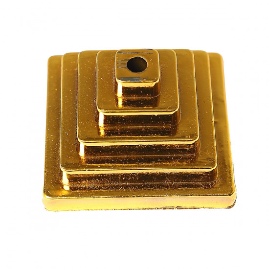 Настольная подставка 5*5*4 1отв пластик KLERK 183165/Y541_3 золото