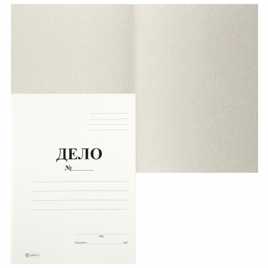 Обложка Дело А4, плотность 360 г/кв.м, картон мелованный, цвет белый Lamark 22082/128/56700