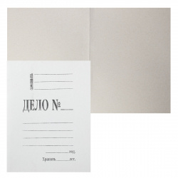 Обложка Дело 0,8мм 360г/м мелов L-01-308 бел