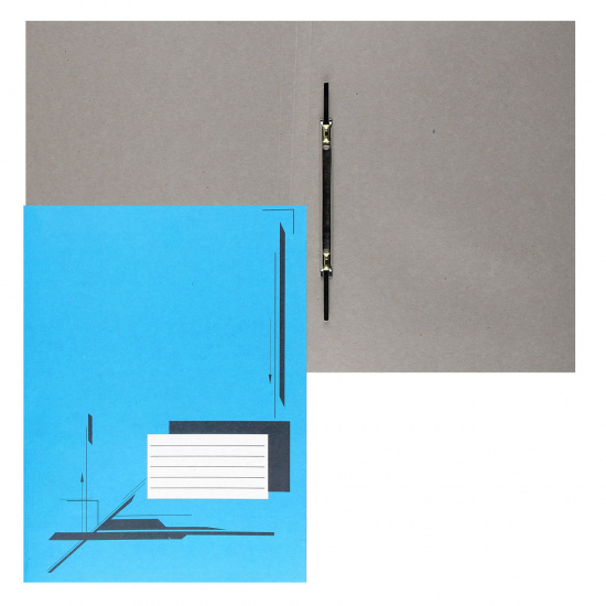 Скоросшиватель   А4, толщина картона 0,3мм, плотность 260г/кв.м., немелованный картон, цвет синий Attomex 3112414