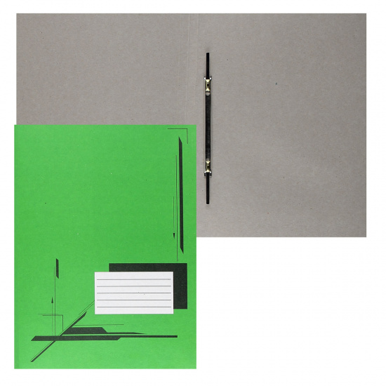 Скоросшиватель А4, плотность 260г/кв.м., немелованный картон, цвет зеленый Attomex 3112415