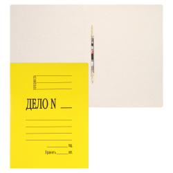 Скоросшиватель 0,4мм 260-280г/м мелов L-02-614/SK260Myel желт 816453