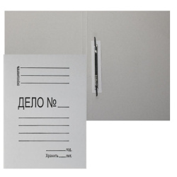 Скоросшиватель 0,8мм 350г/м мелов L-02-318/338 бел
