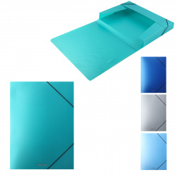 Короб архивный Ice пластик, на резинке, цвет ассорти Erich Krause 50399