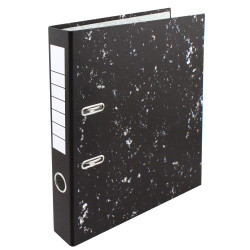 Папка-регистратор А4, 50 мм, цвет корешка серый, картон, мрамор KLERK 242325