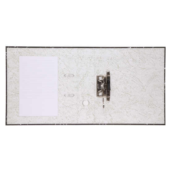 Папка-регистратор А4, 75 мм, цвет корешка серый, картон, мрамор KLERK 232527