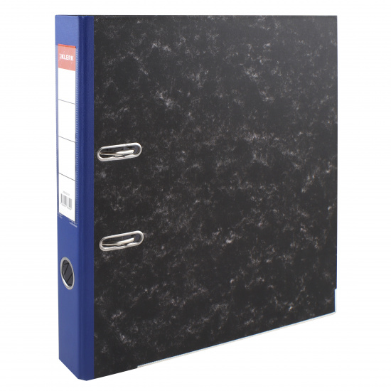 Папка-регистратор А4, 50 мм, цвет корешка синий, картон, мрамор KLERK 200025-21